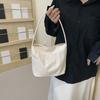 Women's Shoulder Bag Nylon Solid Color Tote Bag Portable Ladies Casual Handbag Commuting Sac for Work Street Daily Outings