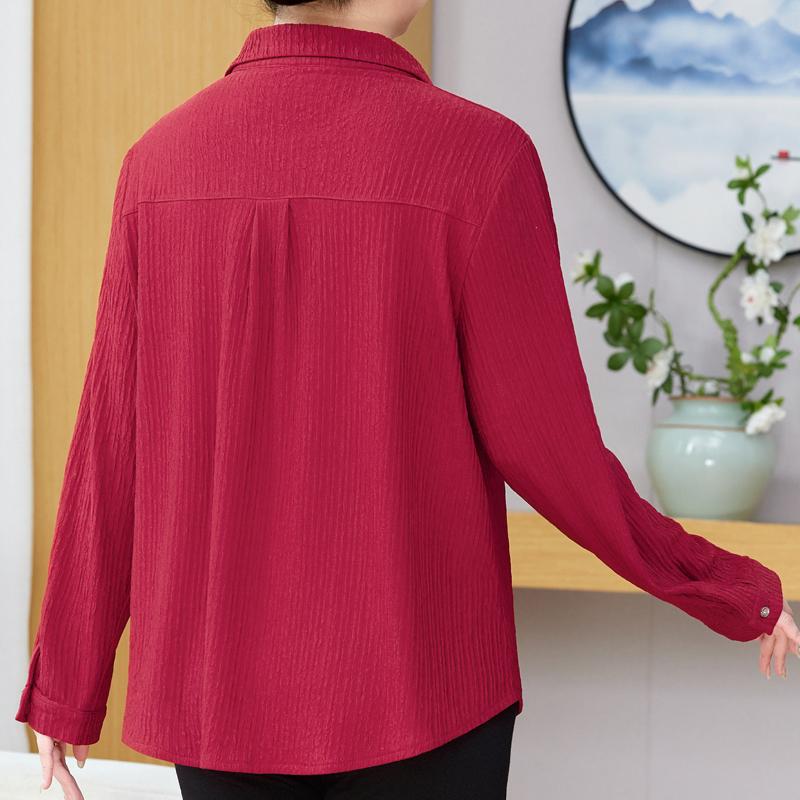 Plus Size 3XL-8XL Oversize Elegant Blouses for Women Tops Loose Long Sleeve Shirt Vintage Clothes