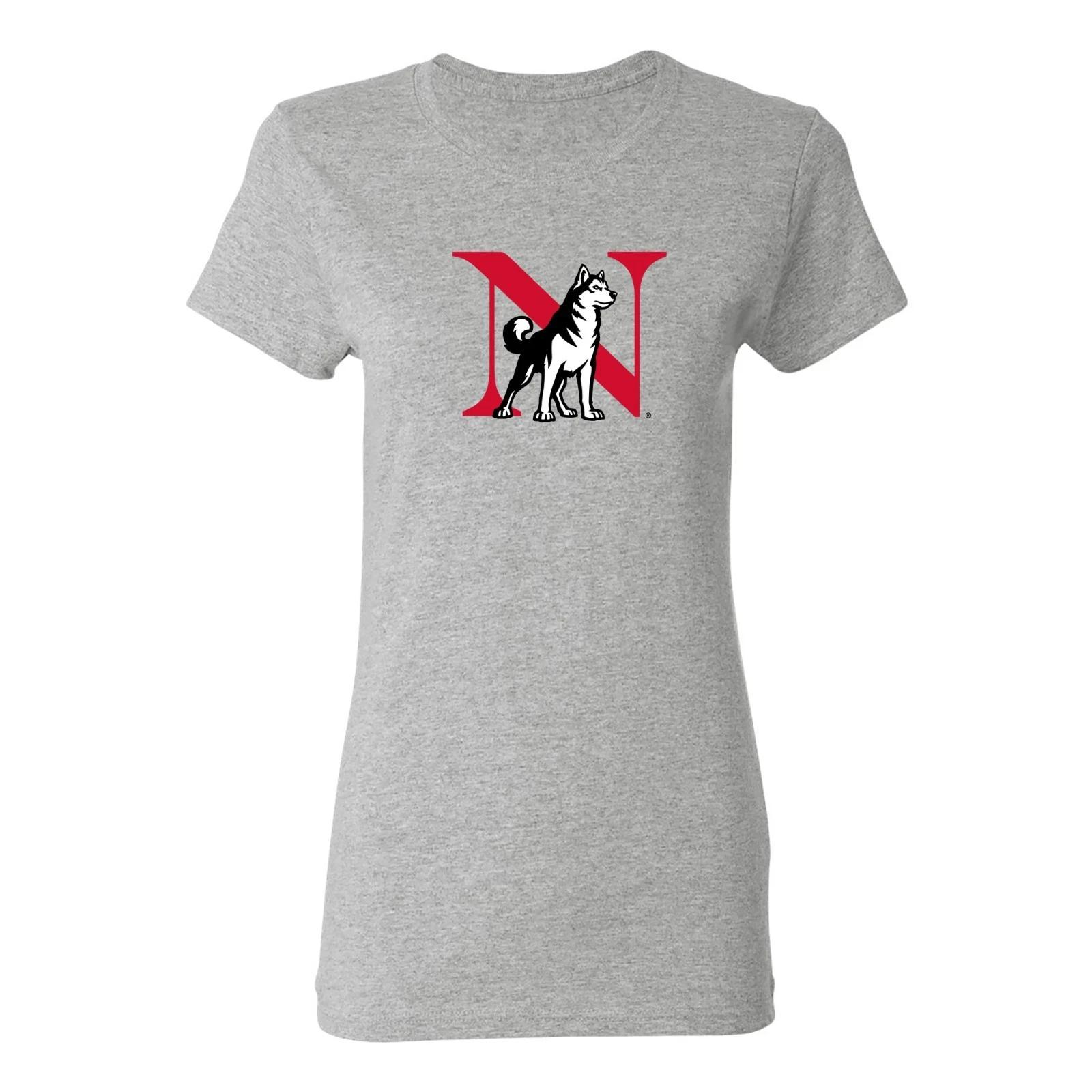 Northeastern University Primary Logo Women s T-Shirt - Sport Grey 2XL