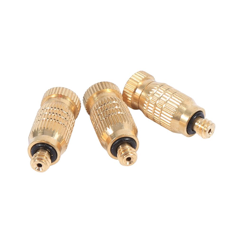 10Pcs Threaded Brass Fog Mist Nozzles Misting Fogging Spray Sprinkler Head