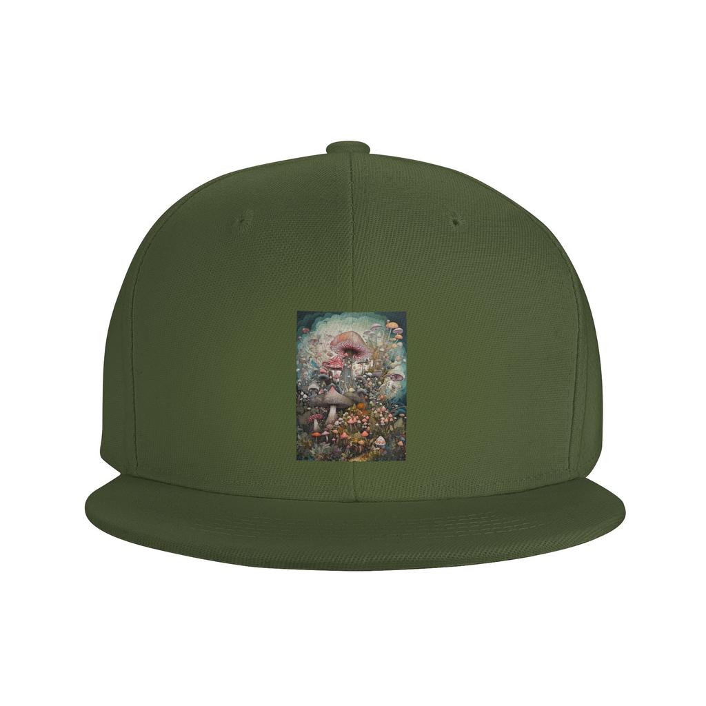 Magical Mushroom Field Baseball Caps Snapback Fashion Baseball Hats Breathable Casual Casquette Outdoor for Unisexs And WoUnisexs