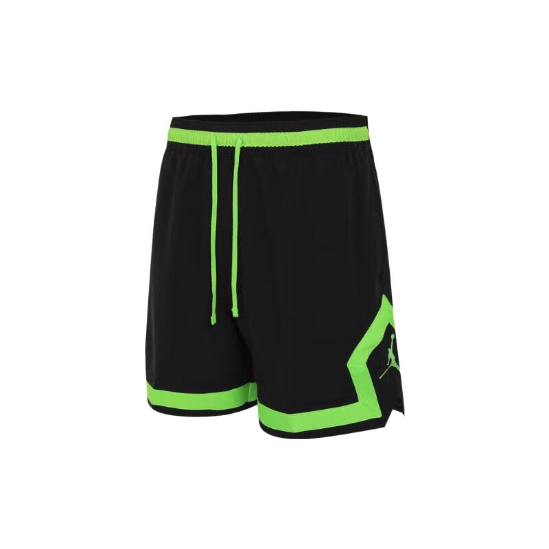 Jordan Lace-Up Fashion Comfortable Versatile Color-Block Three-Quarter Casual Shorts Men shorts Black Green FQ2990-014