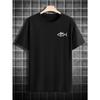 Men'S Crew Neck Letter Print Short-Sleeved T-Shirt, Suitable for Summer Casual Sports