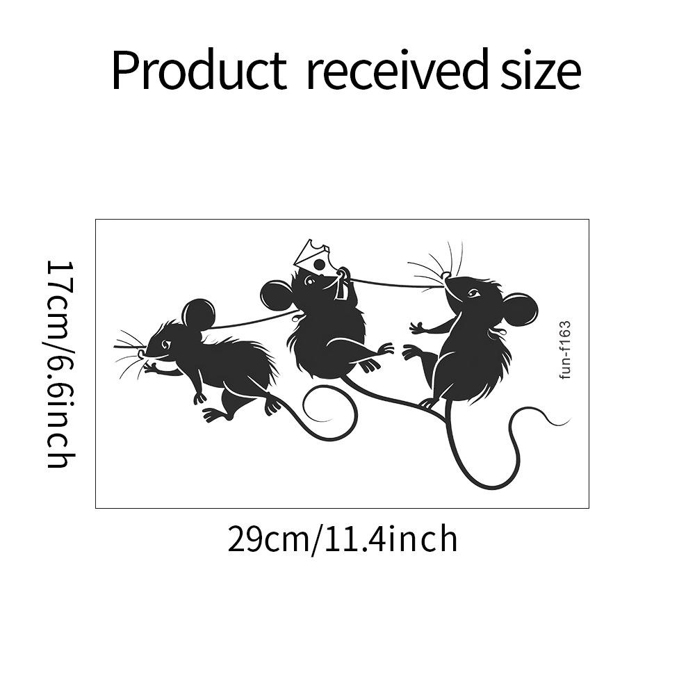 

Fun-f163 Мультфильм Кража Мышь Кухня Столовая Домашнее Украшение Наклейки На Стены Самоклеящиеся 17*29CM/fun-f163