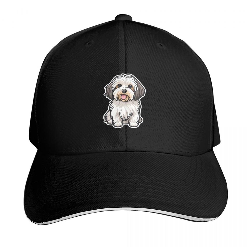 Cute Havanese Dog White Dog Baseball Cap Unisexs big size hat Unique hats fashionable Beach Womens Beach Outlet Unisexs