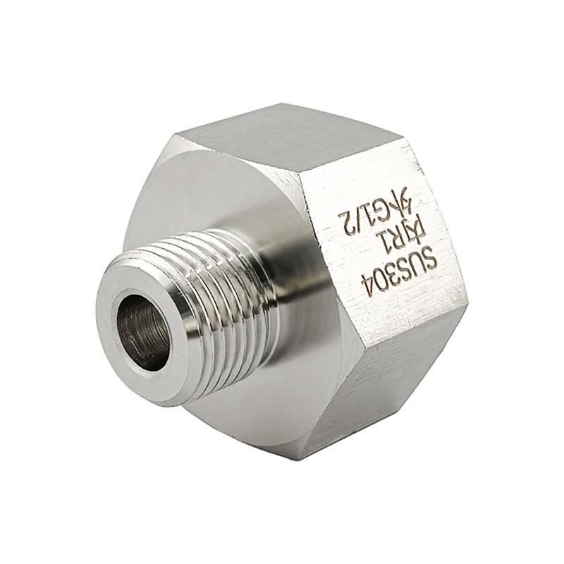 Female R1  BSPT to Male G1/2 BSP Stainless Steel Adapter Reducer