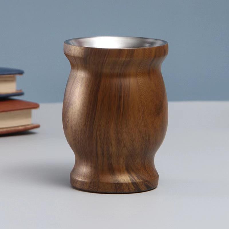 Amazon Hot-selling, Stainless Steel Oz Stainless Steel Mate Tea Cup Gourd Type Heat Insulation Cup Mini Gourd Cup