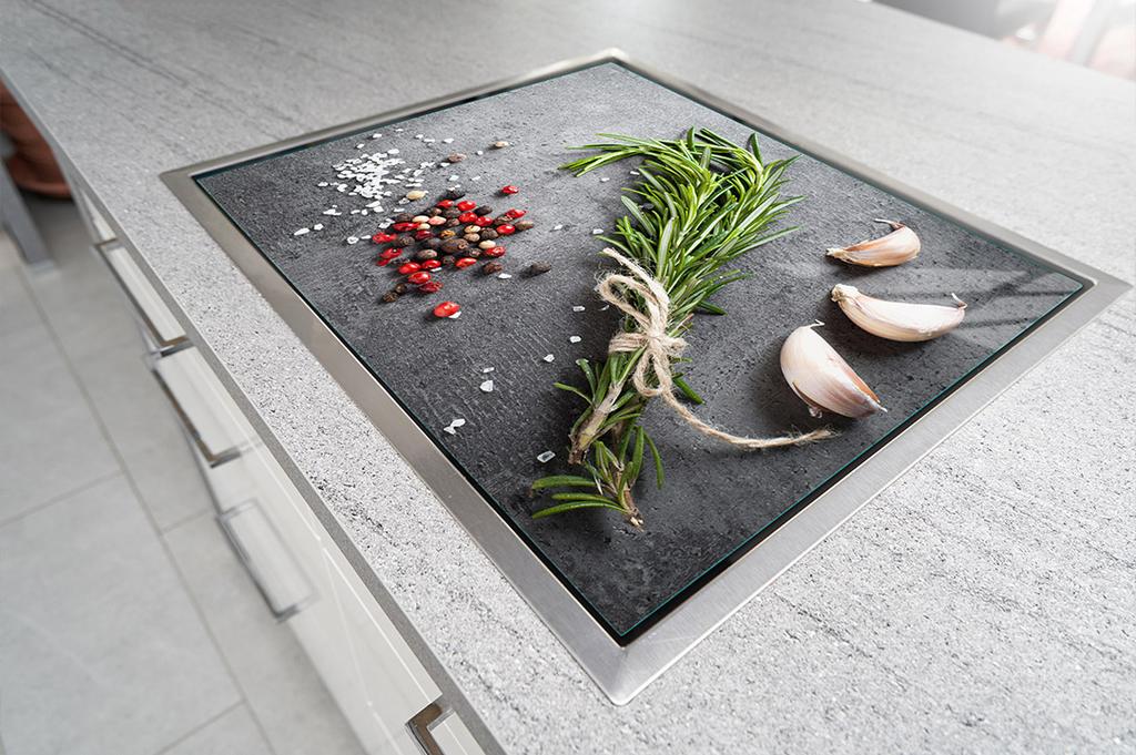 PLACA PROTECTORA DE CRISTAL PARA COCINA 70x52 ESPECIAS