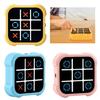 Educational Game, Electronic 4 In 1 Handheld Puzzle Game Toy Travel Noughts and Crosses Game Board Game for Kids Adults