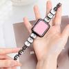 Jewelry Bracelet for Apple Watch Bands 46 45 44 42 38 49mm Diamond Metal Band Square Crystal Strap for iWatch S10 9 8 7 SE 6 5 4