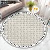 Round Carpet Home DecorationChair Floor Mat Soft Carpets for Living Room Anti-slip Rug Bedroom Carpet