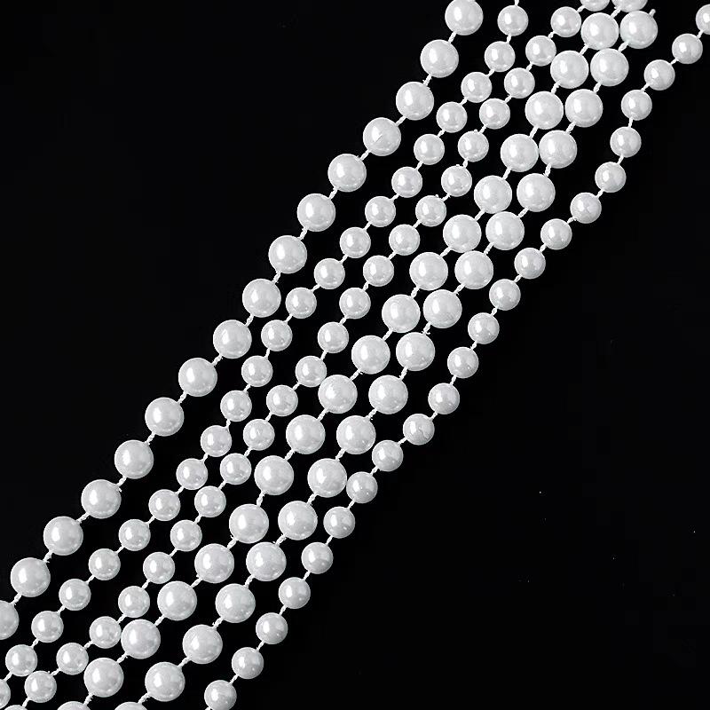 1-Meter Pearl Chain: DIY Baking, Floral, Bouquet Decoration, Adjustable To 8MM/10MM