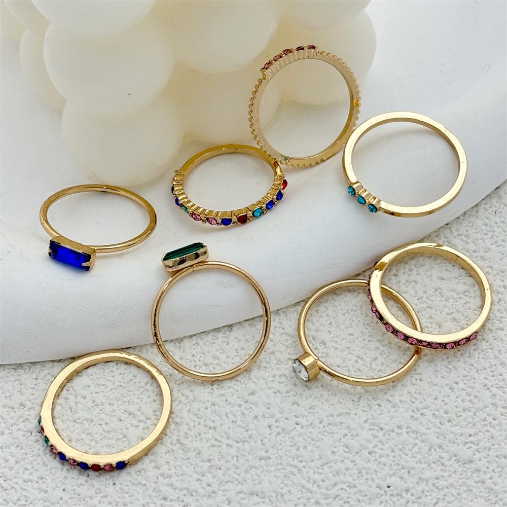 Trendy Women's Diamond Inlaid Niche Design Ring – Simple, Cold Style for Index Finger