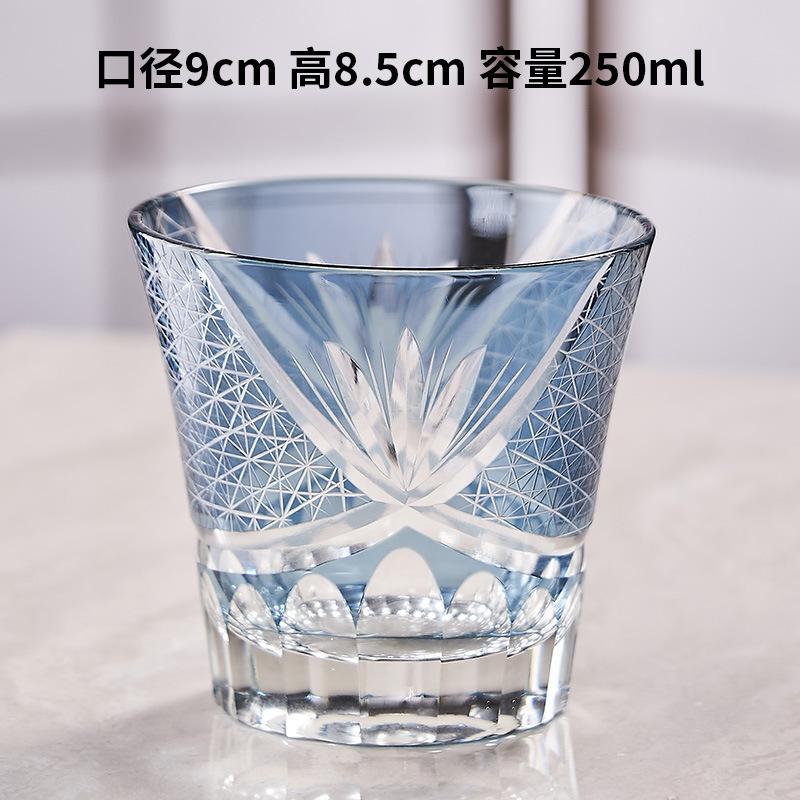 

Японский хрустальный бокал в стиле Эдо, подарочная коробка из резного стекла ручной работы 250ml