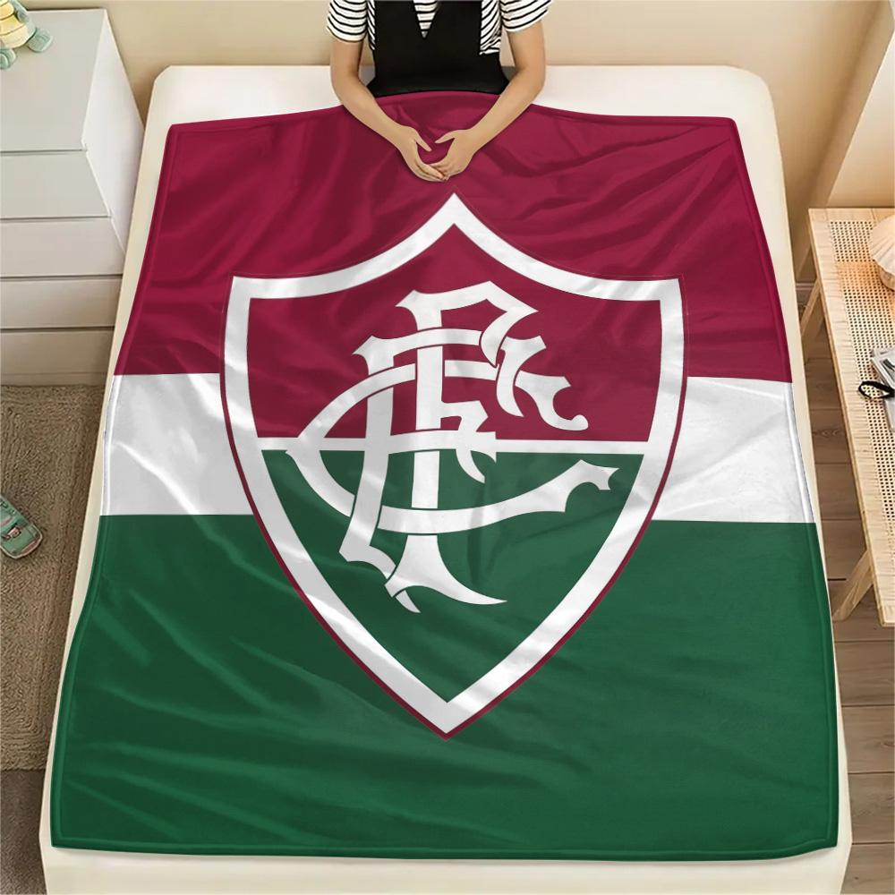 Fluminense Football Club Flanelldecke mit Aufdruck, Hohe Qualität, Bequem für alle Jahreszeiten, Heimdekoration, Wärme und Komfort