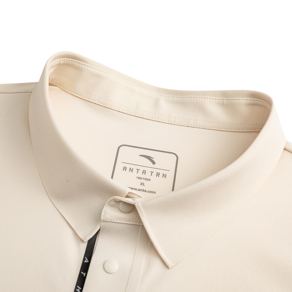 Anta Training Comprehensive Series Short Sleeve Polo Shirt Summer 2026 Men tops Mud-Sand-Gray 952627115-2