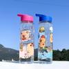 800ml Cute Animal Print Water Bottle with Straw & Handle - Lightweight Durable Leakproof Thermos For, School, Travel, Outdoor