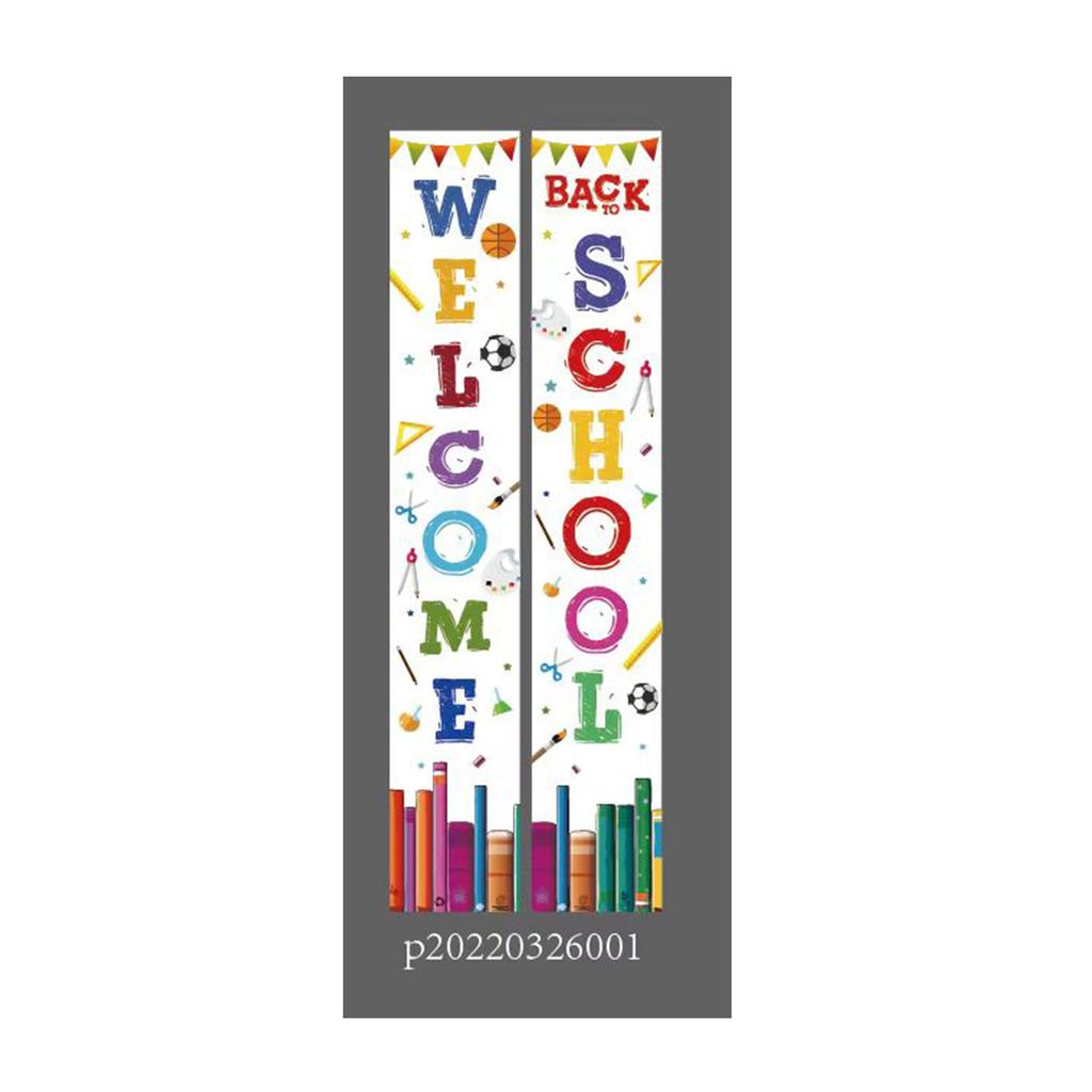 180X30 Opening School Classroom Door Atmosphere Decoration Polyester Cloth Couplet Flag Customization