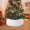 Christmas Tree Bottom Cover Christmas Tree Collar Base Cover Rustic White Plush Protector White Plush Christmas Tree Decorations