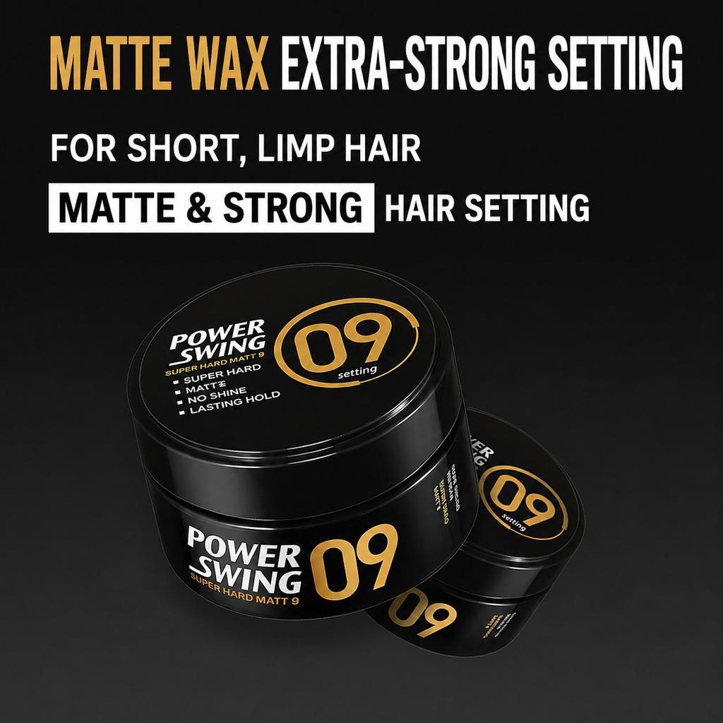 Mise En Scene Power Swing Super Hard Matte Hair Wax (09) 80g (Powerful Hair Fixation/Short Hair UP) (3 Options)