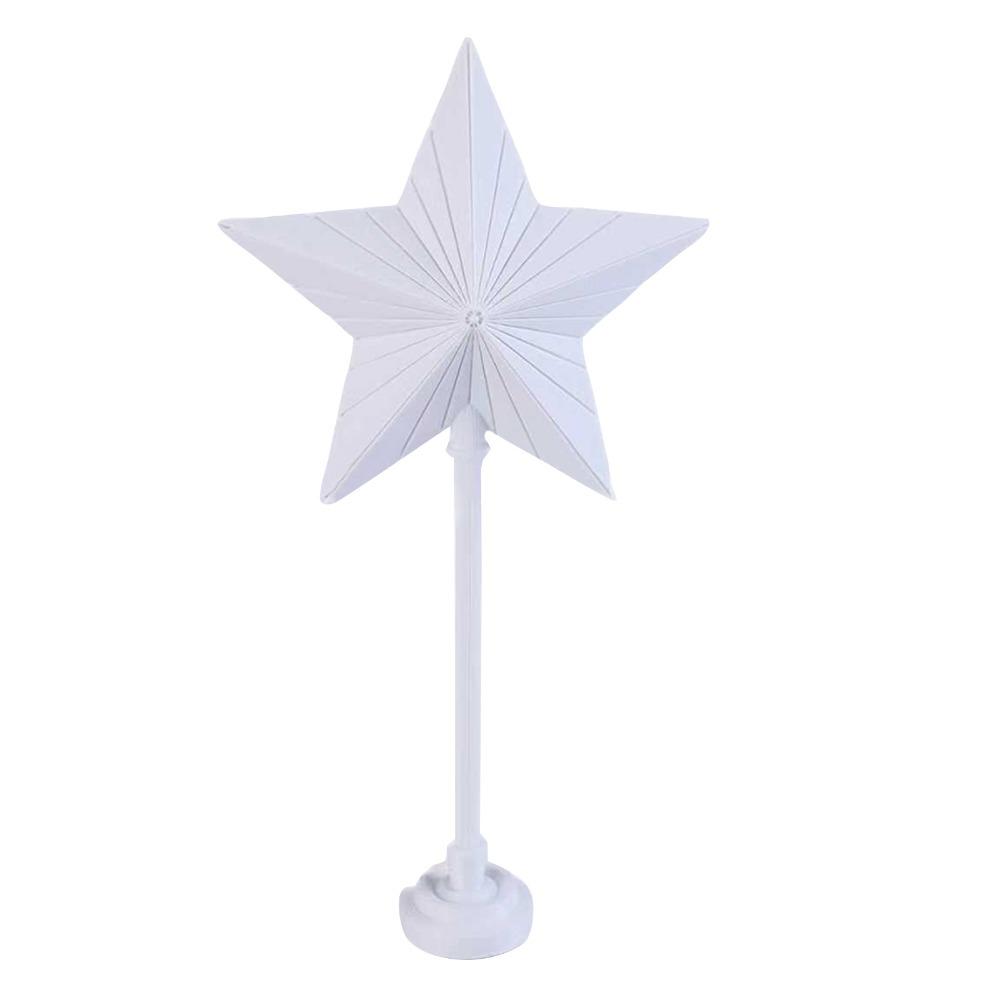 Glitzernder leuchtender Weihnachtsbaumspitze Stern Exquisit 32cm Höhe Weihnachtsleuchtbaumspitze Neujahrs Sternennacht Baumspitze