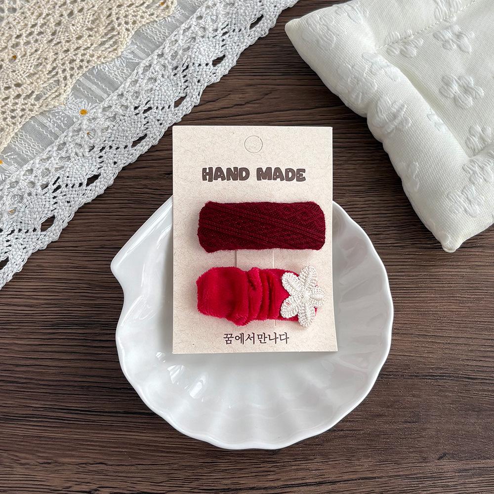 Korean Floral Children's Bow Hair Clips: Versatile Baby Hair Accessories