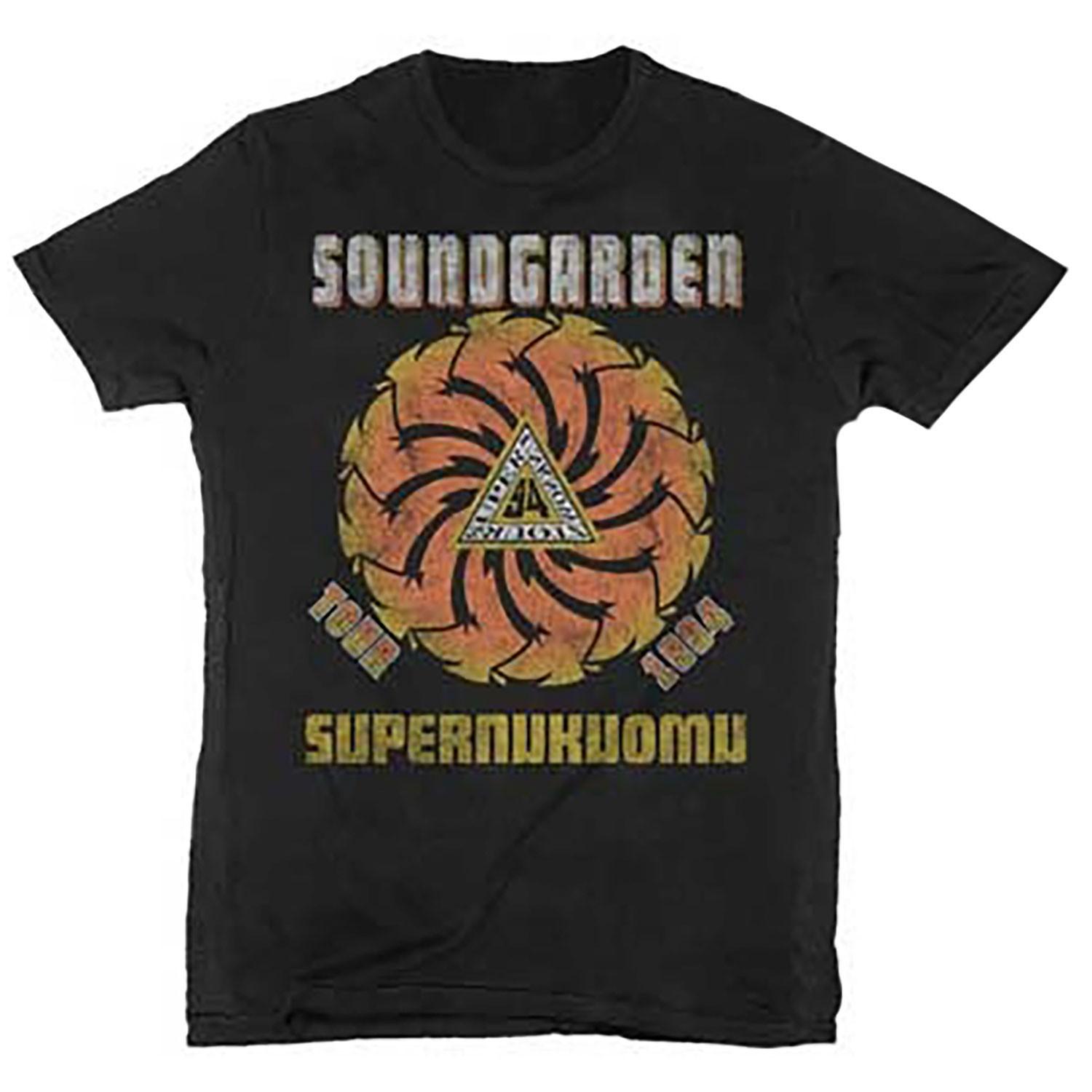 Men s Soundgarden 1994 Tour Tee Slim Fit T-shirt Medium Black 3XL