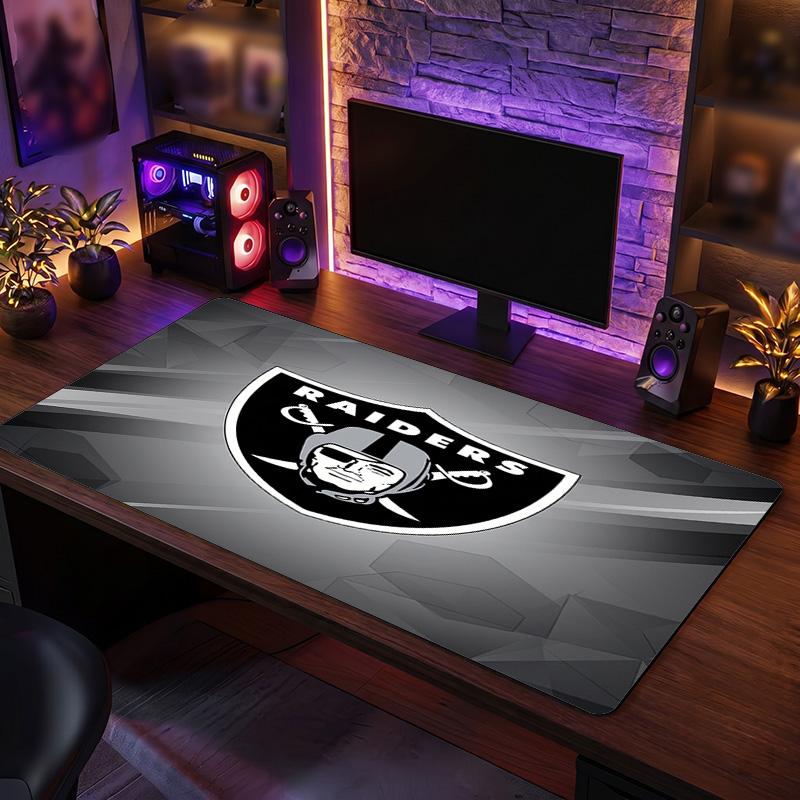 Las Vegas Raiders Pattern Mousepad Anti?Slip Rubber Desk Pad For Gaming Working Desktop Decoration