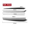 8Pcs Carbon Fiber Interior Door Panel Cover Trim For Tesla Model 3/Y 2017-
