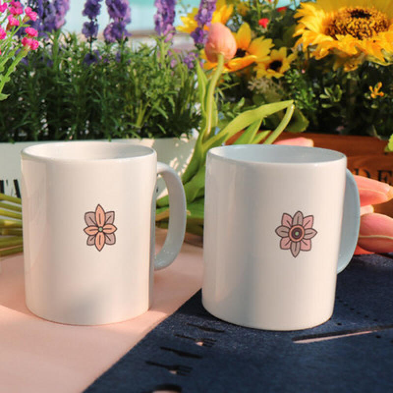tb859-Design Mug 2p-Simple Flower Illustration
