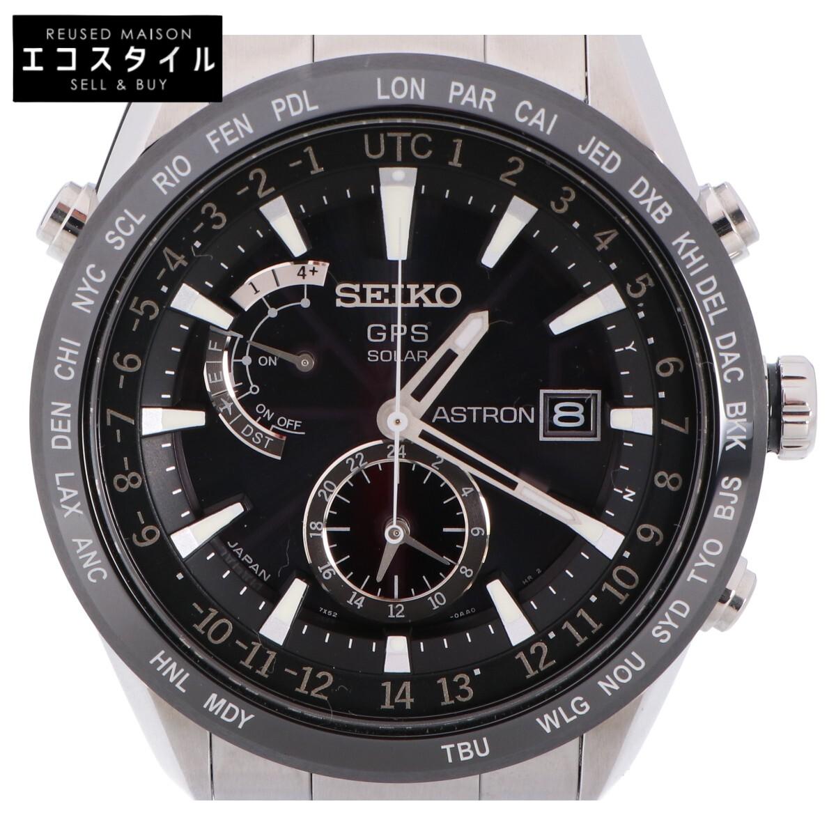 

SEIKO [Excellent Condition] SBXA021 7X52 ASTRON GPS Solar Powered Radio Wave Watches SilverUsed