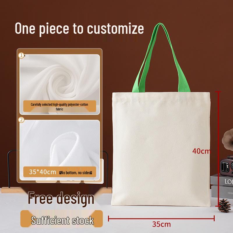 Custom Logo Eco-friendly Canvas Shoulder Bag for Students