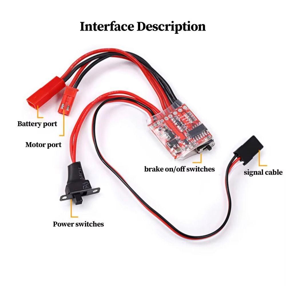 4-8V 2S Electric Speed Controller Brake Function RC Motor Micro ESC Durable 30A Brushed ESC  RC Car