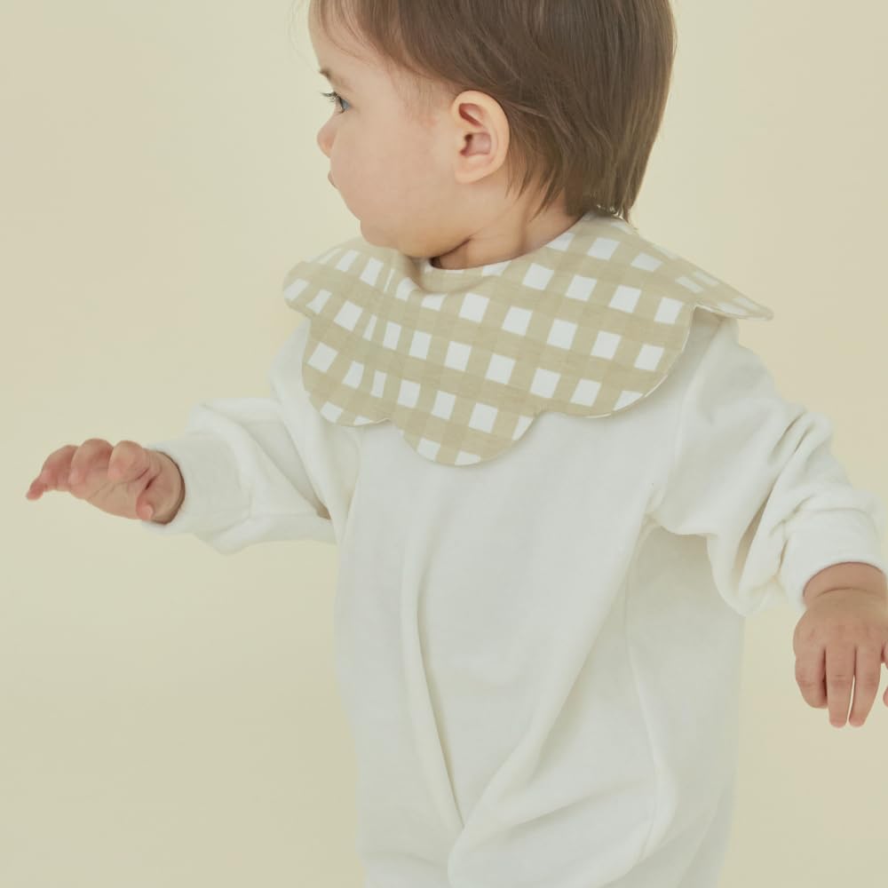 Konny Baby Bib Absorbent and Simple Design for Girls and Stylish Baby Shower Set Lavender Wine Creamy Set, 360° Rolling, Quick-Drying, Boys, Gift,