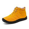 New Fashi Yellow Men's Winter Sneakers Large Size 48 Waterproof Hiking Shoes Men Warm Plush Outdoor Sports Sneaker for Men