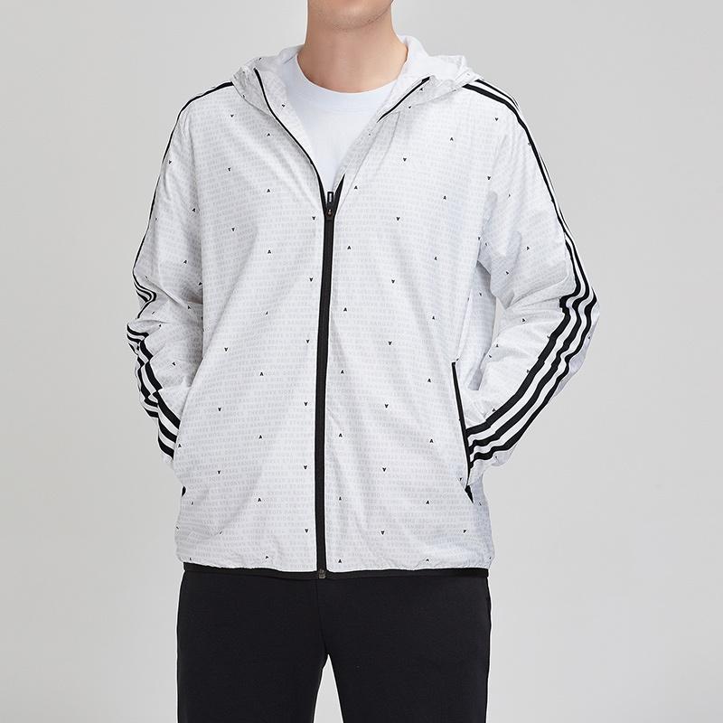 adidas Wb Aop 3s Woven Casual Sports Hooded Jacket White Men's DW4622