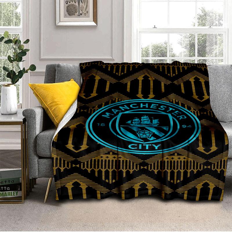 City Football Club Printed Throws Blanket Soft Flannel Blankets for Couch Bed Gifts for Men Women Picnic Blanket Christmas Gifts
