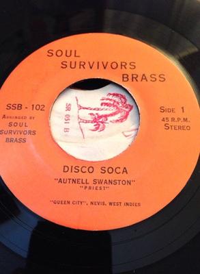 7inch Record SOUL SURVIVORS BRASS  Disco Soca  Johanna SSB102 Soul Survivors  Unknown SoulFunk Used