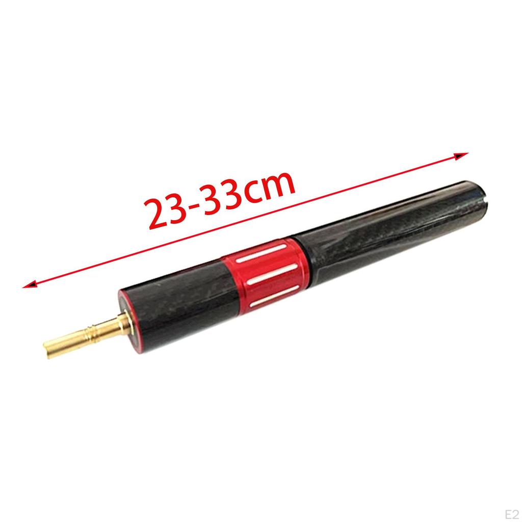 Pool Stick Extension Billiard Cue Compact Aluminum Alloy Training Carbon Fiber