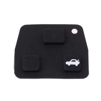 Replacement Car Remote Key Black Silicone Pad Keypad 2/3 Button For Toyota