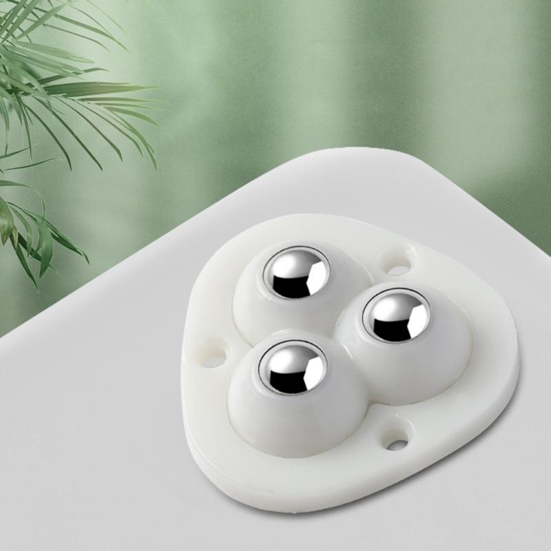 4 Pcs 360° Rotatable Caster Wheels Self Adhesive Universal Wheels Mini Swivel Wheels for Storage Boxes Small Furniture