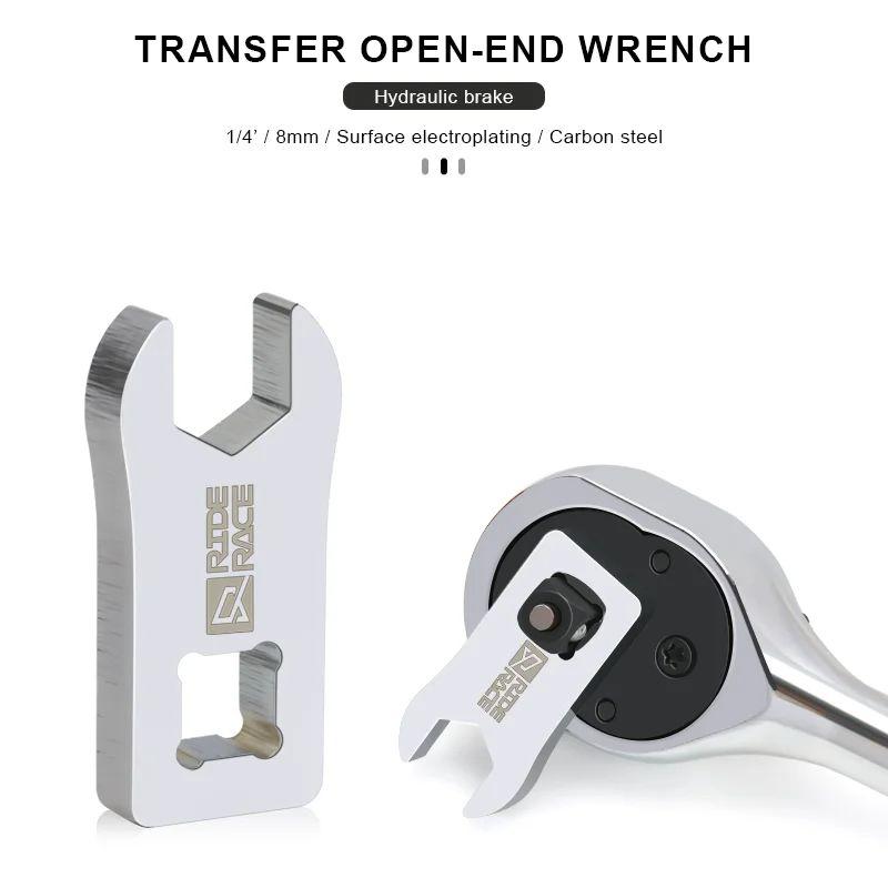 Bicycle Torque Wrench 8Mm Opening Head Bike Disc Brake Cable Spanner Screw Remover For 1/4 Head Wrench Cycling Repair Tool