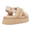 UGG Disco Two-Layer Cowhide Comfortable Simple Fashion Sandals Women Sandals Light-Gray-Brown 1121550-DRI
