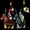 MOC Medieval Knight Castle Figures Building Blocks Weapon Wolf Swordsmen Guard Bow Arrow Shield Flags Warhorse Toys Gifts S002