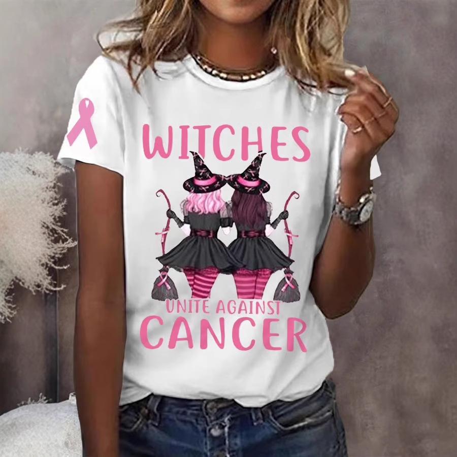 Women's round neck T-shirt top Halloween style printed women's 3D digital printed short sleeved shirt 2868 KTB