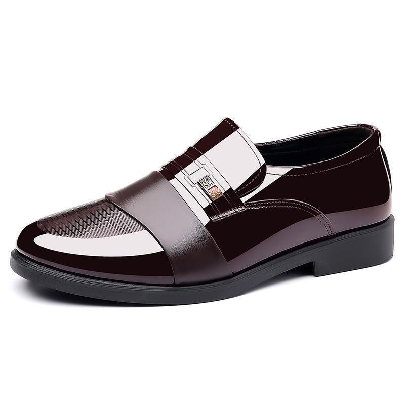 A Piece of Men's Business Casual Fashion Pointed-toed Casual Shoes Dress Leather Shoes
