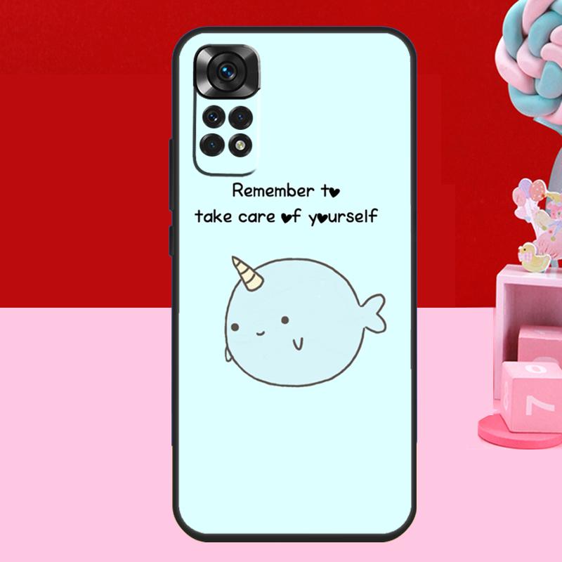 Cute Sea Narwhal Quotes Case For Xiaomi Redmi Note 11 10 12 13 14 15 Pro Plus Redmi 15 C 14C 10C 12C 13C Soft Cover
