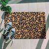Coconut Fiber Doormat Natural Black Twig Pattern 60x40