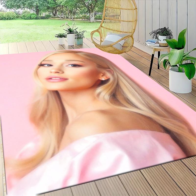 Pink Dress Portrait Carpet Rug Soft Washable Antislip Home Living Room Sofa Mats Personalized Christmas Rug