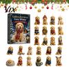 Advent Calendar for Kids Dog Calendars 2026, 2D Acrylic Ornaments Christmas Countdown Calendar, Collectible Winter Cute Flat Puppy Hanging Pendants